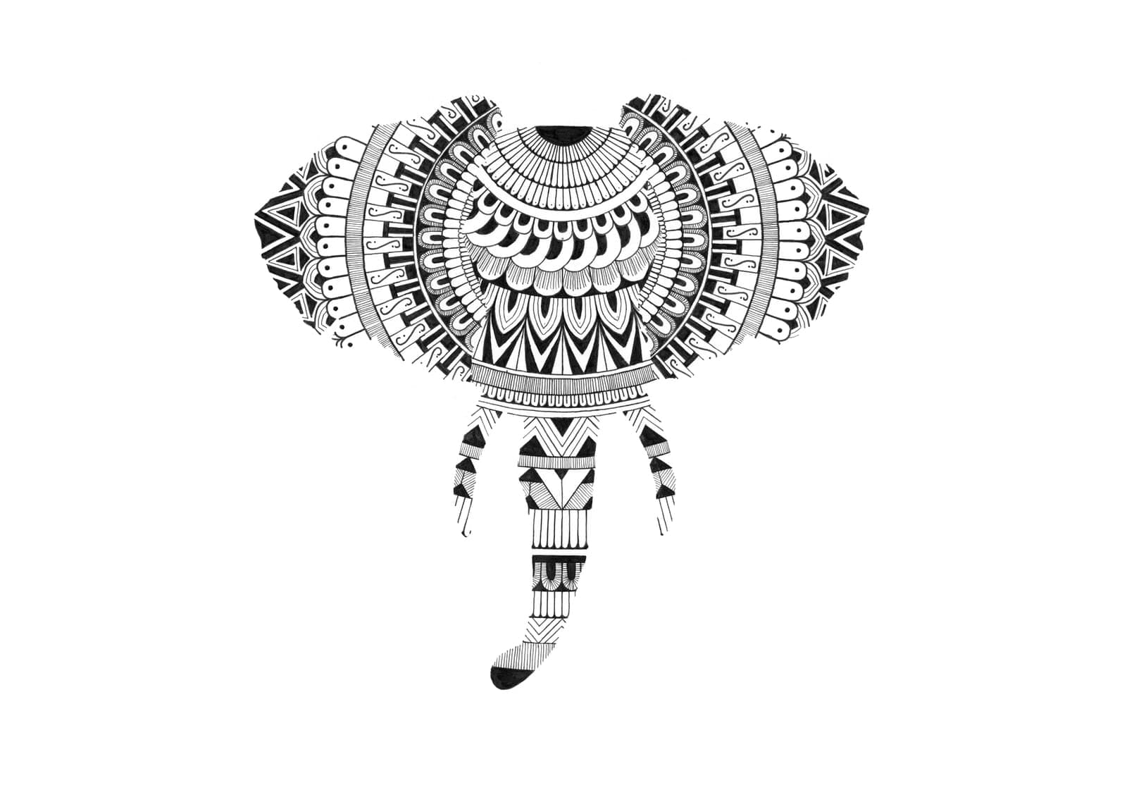 Elephant Mandala Art