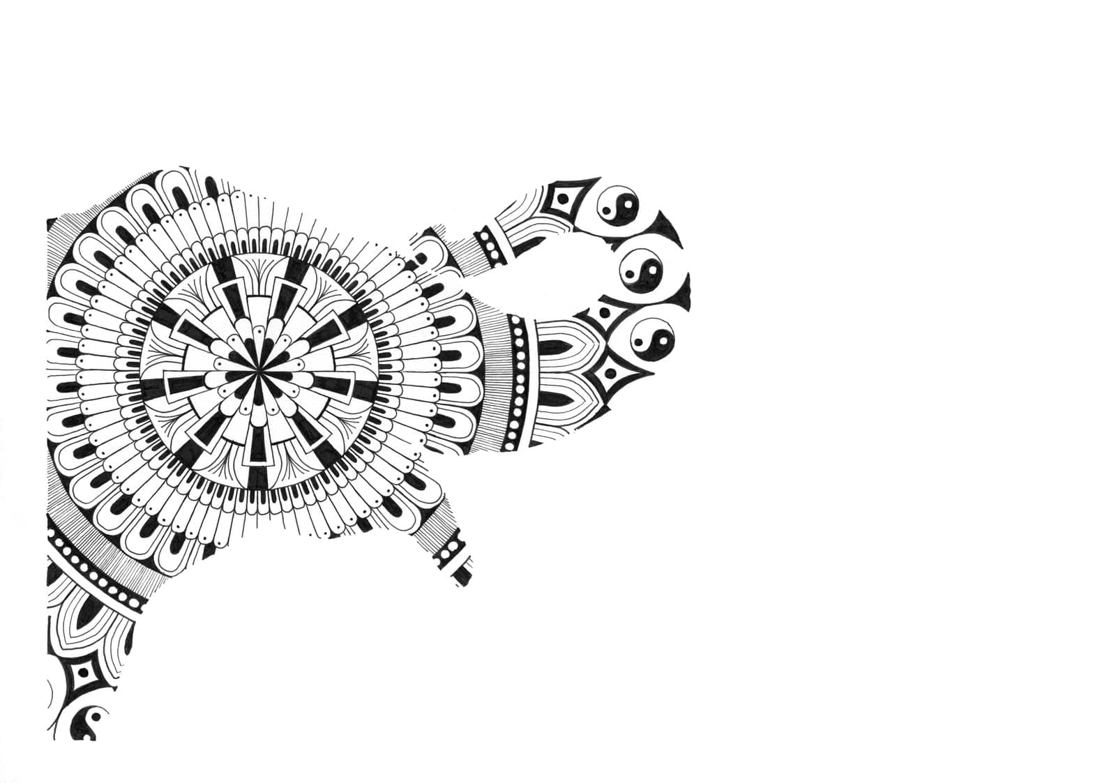 Elephant Mandala Art