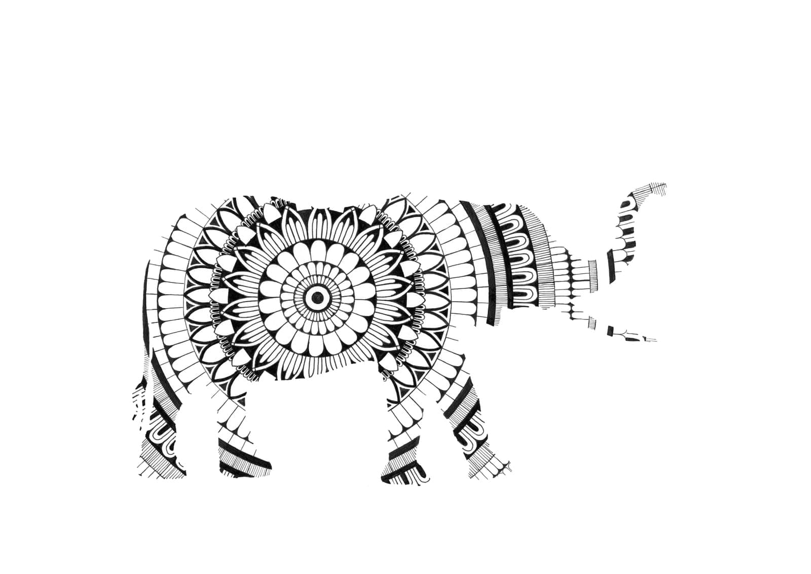 Elephant Mandala Art
